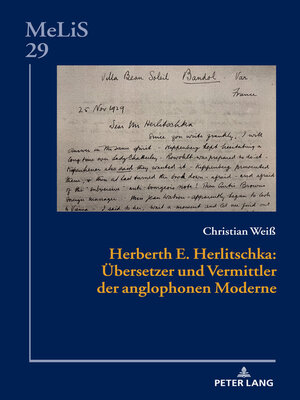cover image of Herberth E. Herlitschka